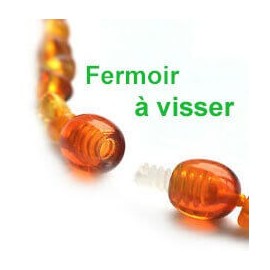 exemple de fermoir à vis monté sur les bracelets