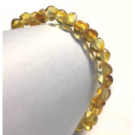 Bracelet FEMME en Ambre boules Citron