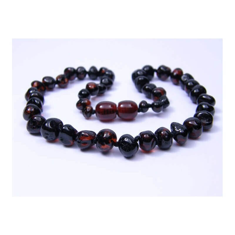 baroque beads 33 cm /13 inch Baltic amber baby necklace cherry rounded 