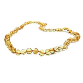 Woman Amber necklace Baroque Caramel beads