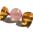 Ambre et Quartz Rose